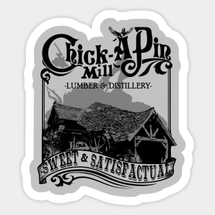 Chick-A-Pin Mill - Grey Shirt Sticker